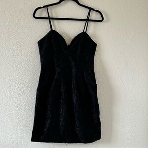 GUESS Floral Lace Dress Black Women Sz 7